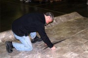 rolling out flooring - climate controlled storage